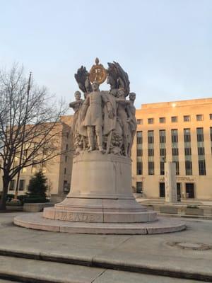 General Meade keeps a watchful eye over the Union and Constitution Avenue.