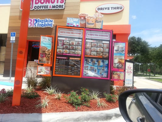 Drive thru menu