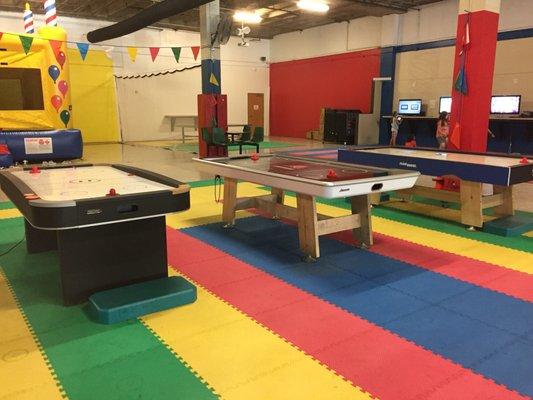 So much fun to offer at BREC's Interactive Recreation Warehouse on Florida Blvd! (Except air hockey tables do not work :-(