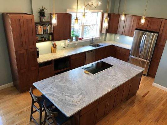 Fantazy Gray Leather Countertops