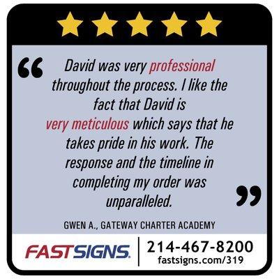 We love our customers! Thank you, Gwen, for the rave review.