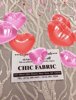 Chic Fabric has very reasonable prices compared to other fabric retailers.