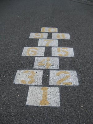 another Hopscotch diagram on the blacktop