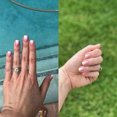 #gelmanicure#ombregelpolish#annastouchspa#coralspringsnails