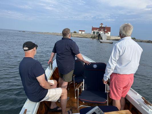 Evening cocktail cruise to Wood Island