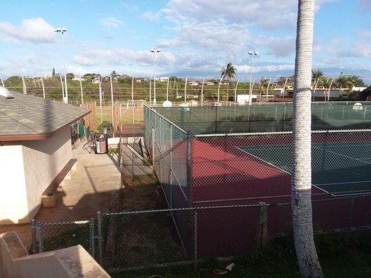 6/7/19 Tennis courts, a basketball court and baseball field