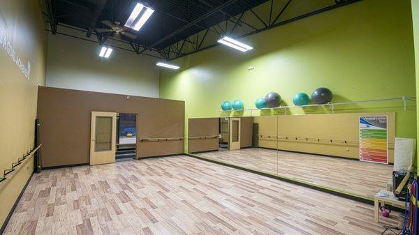 we have great classes! Yoga, Zumba, BARRE and more!