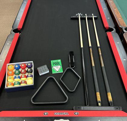 All of are New and Used pool table come with this great play package.