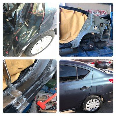 2015 Nissan Versa S Left Quarter Panel Replacement + Left Door.     Quality Is Our Priority!