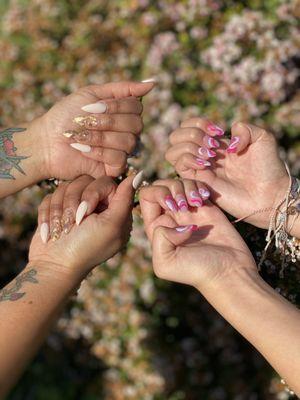 My Daughter and I recieved Beautiful and Posh Full Set Gel Mani's today. We love them! Thank you Jen & Michelle.