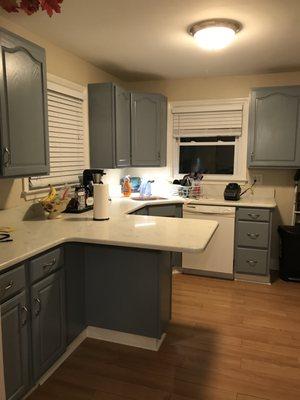 Before & After Kitchen Cabinet Painting in Brookhaven, PA