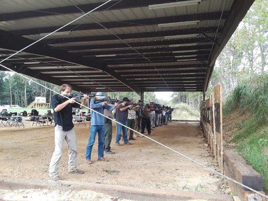 Fundamentals and explained, practiced in dry fire and live fire conditions.