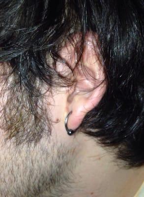 14 gauge ear piercing