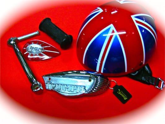 Large active inventory of vintage British motorcycle parts