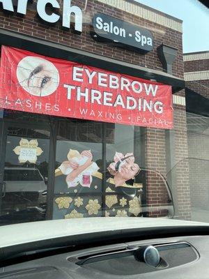 Eyebrow threading