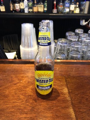 Twisted Tea. Perfect for me right now. Tastes delicious after a weekend of beer.