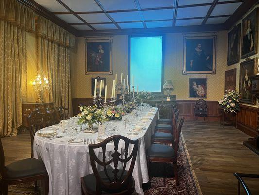 The dining room