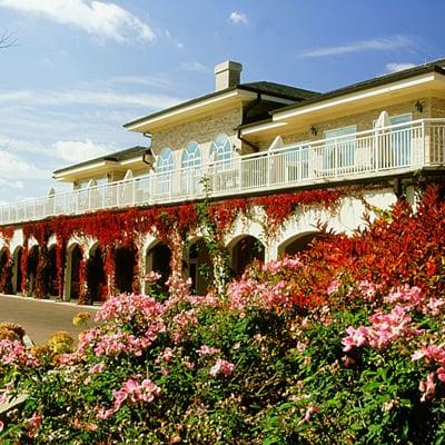 Back of clubhouse