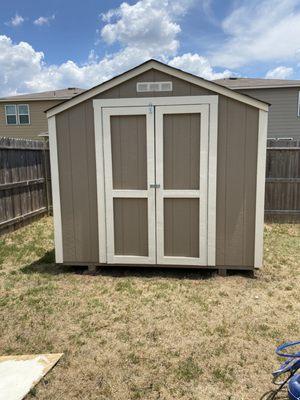 Back yard shed