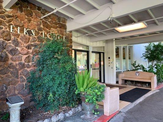 Main entrance to Lodge