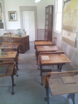 Desks in classrooms today will never appear in a museum.  They fall apart after a few years.