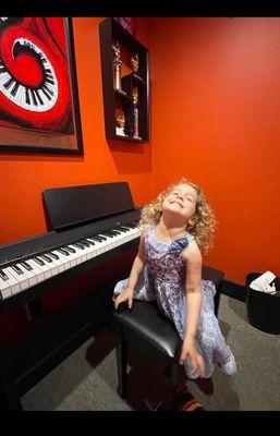 3 year old student in Boca Raton studio