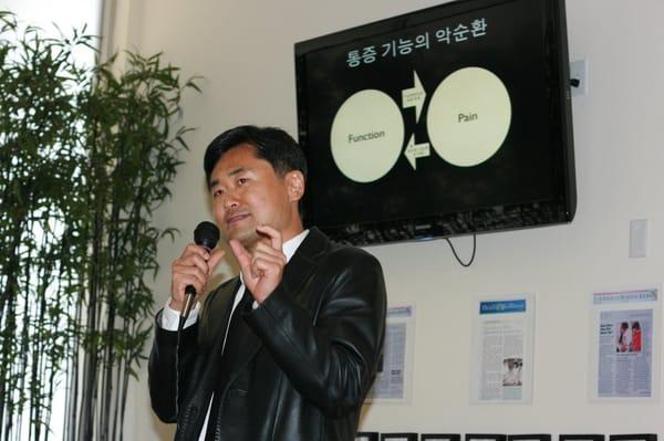 Evan's teacher Dr. Hyungsuk Choi, creator of "Mobility Plus" acupuncture.