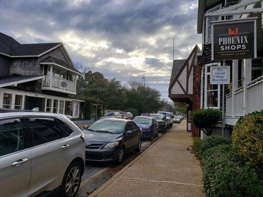 Looking West on Budleigh St. in Downtown Manteo