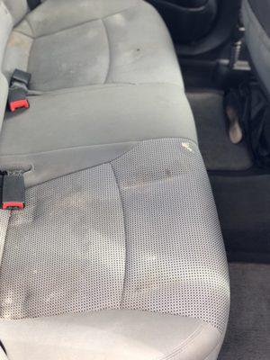 After the interior vacuum. I did not pay to have them wash the seats. This is only a vacuum and they did a good job!