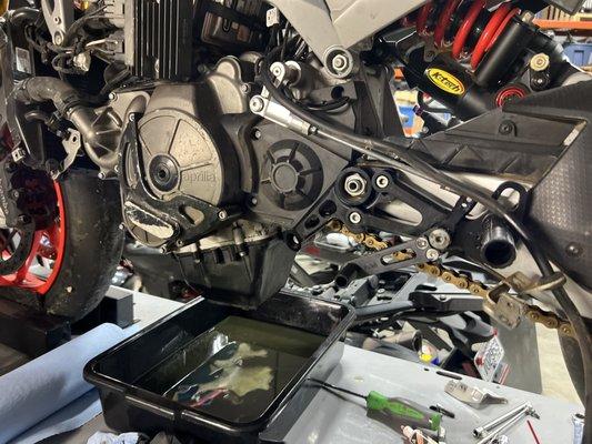 Aprilia RS660 Service and crash repair