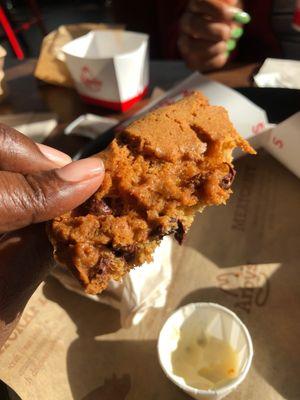 Salted caramel and chocolate chunk cookie