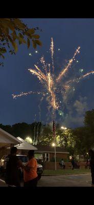 4th of July Fireworks at the park