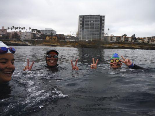 La Jolla Cove Swim Practice