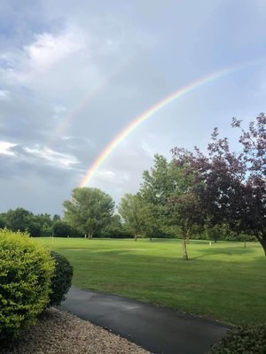 Rainbow over Rocky Lakes