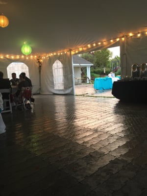 Rainy wedding