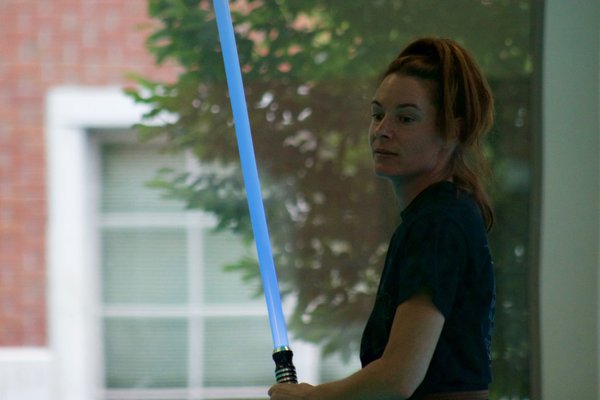 Sensei Aldworth teaching lightsaber dueling @ Jedi Summer Camp 2016