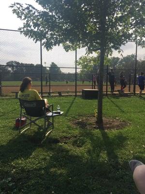 Girls softball game