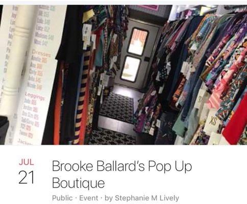 Lularoe pop up 10am-12 Saturday July 21st. 1602 old Spartanburg road.