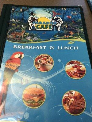 Nice assortment of breakfasts and lunch dishes