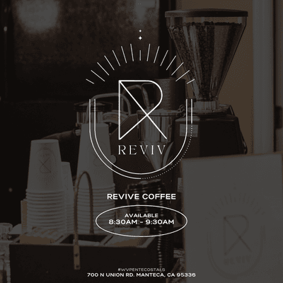 Revive Coffee at West Valley Sunday mornings from 8:3AM - 9:30AM
*AMAZING COFFEE*