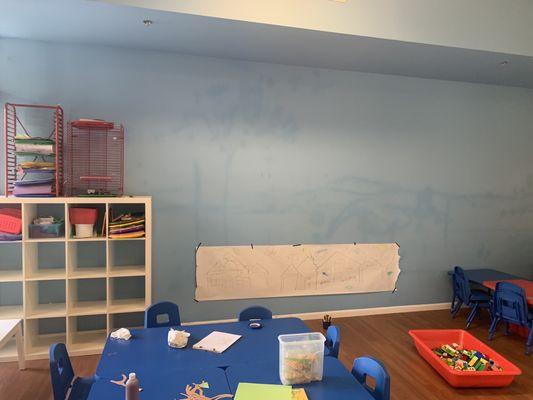 Gross party room/art room