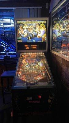 Pinball machine that fits the ambiance.