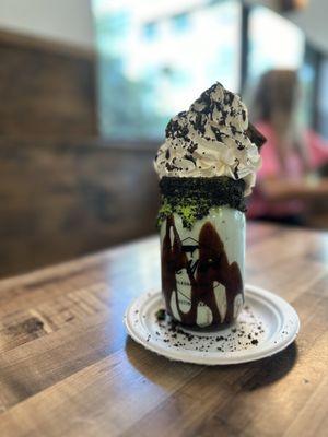 Mint brownie mudslide