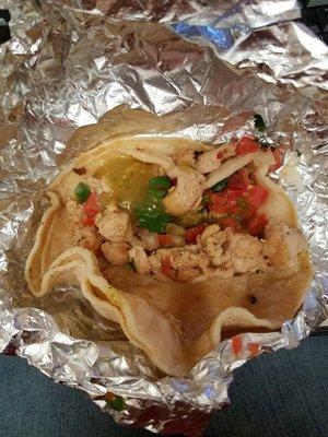 Chicken taco