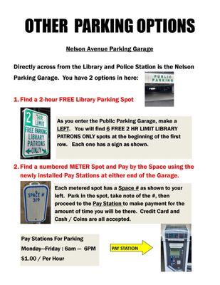 Parking information, pg. 2