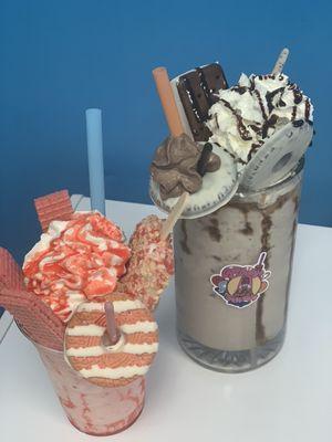 Loaded Strawberry & Cookies n Cream Milkshake