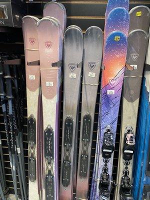 Women's ski selection