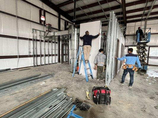 Commercial Drywall Build