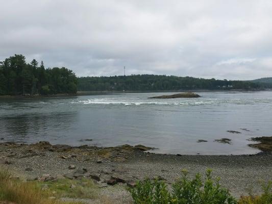 Tidal Falls flowing out to the bay