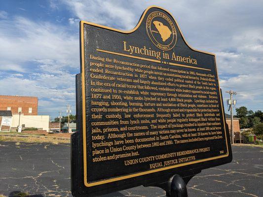 Lynching in America Historical Marker